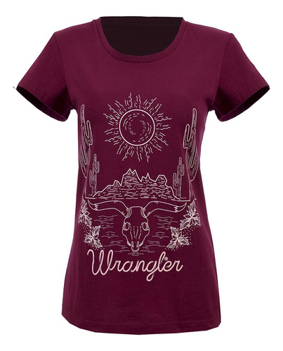 Playera Vaquera Wrangler Manga Corta De Mujer Y15