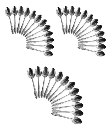 Set 36 Piezas Cucharas Soperas Acero Inoxidable Cubiertos