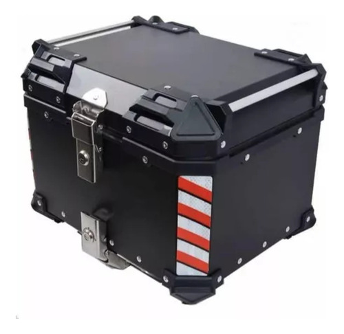 Maleta Para Moto Universal Top Case Metal 45 Lts. Con Forro