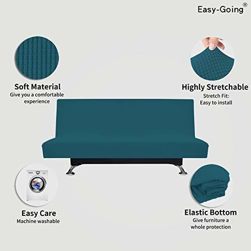 Funda Para Sillon Easy Elastica Color Azul Sin Apoyabrazos