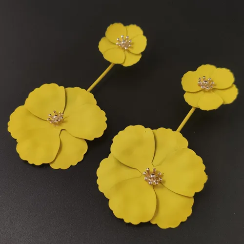 Pendientes Tipo Candelabro, Pendientes Con Flores, Ramas
