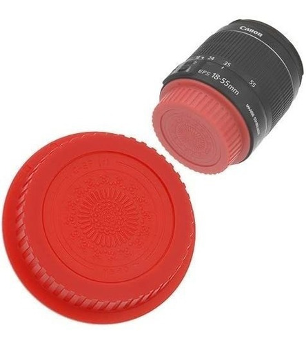 Fotodiox Cap-eos-rear-red Diseñador Rear Cap Para Canon Eos