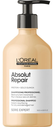 Shampoo L'oreal Absolut Repair Para Cabello Dañado 500 Ml 