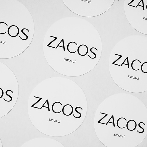 100 Stickers Logo Personalizados 5x5cm