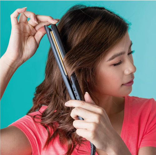 Alaciadora Revlon Turmalina Control Temperatura Negro