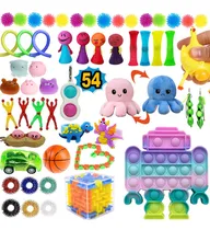 Comprar Juguetes Sensoriales Fidget Push Pop It Caja Mixta 54 Piezas