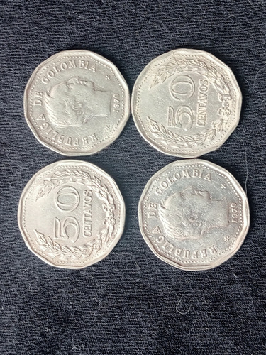 Monedas Antiguas 50 Centavos Año 1970 En Excelente Estado