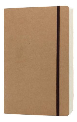 Cuaderno A5 En Blanco  Libro De Bocetos De Tapa Kraft Dura D