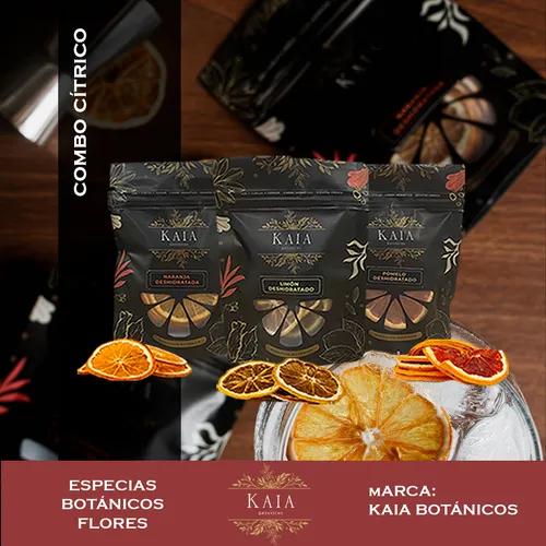 Combo Regalo Bartool Malaria Gin Caja Kaia X6 Botanicos