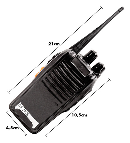 Kit 4 Walk Talk Radio Comunicador Baofeng Bf-777s
