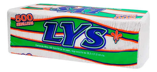 Caja Con 12 Pack Servilletas Lys De 500 Servilletas C/u Blanco