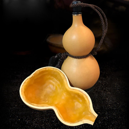 Cadera Con Base Con Borla Cuerda Calabaza Botella Bebida