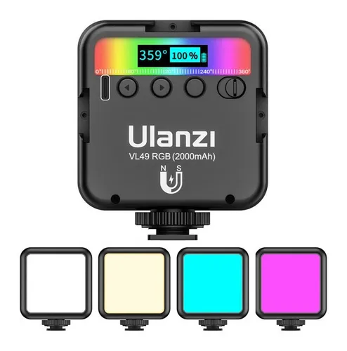 Luz Led on camara, Luz Led Neewer 176 leds bicolor mas baterias