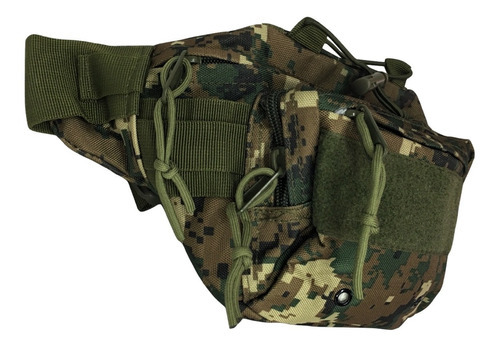 Cangurera Golden Star Camuflaje Mod. St558 Color Verde Diseño de la tela Pixel