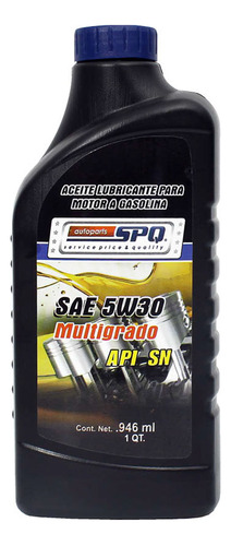 Aceite De Motor 1 Litro Multigrado 5w-30 Api Sn