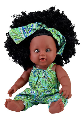 Ciwich Mueca Negra Africana Beb Nia De 12 Pulgadas Con Traje