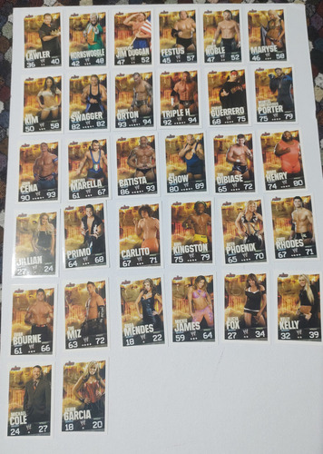 Colección De Cartas Topps Slam Attax Evolution Wwe 142/186