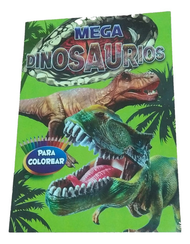 Libro Para Colorear Dinosaurios Adultos Niños 64pag 34x24cm
