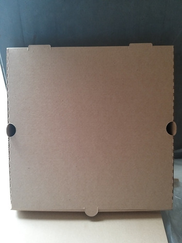 10 Cajas De Pizza Marrones De 32 X 32 Cm.