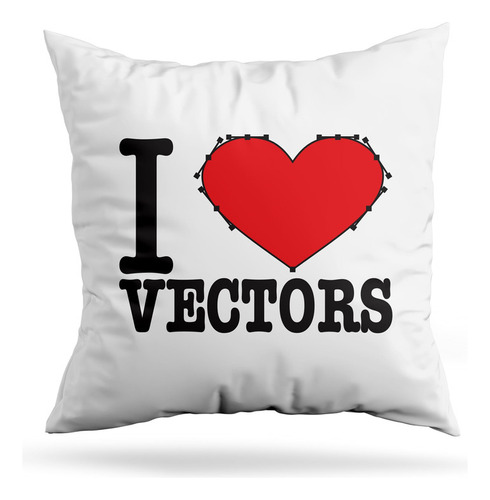 Cojin Deco I Love Vectors (d0454 Boleto.store)