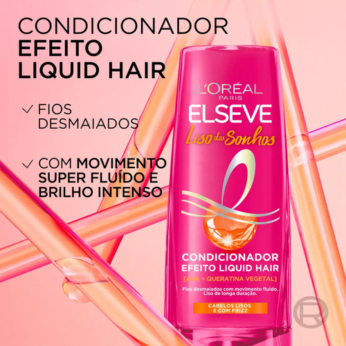Kit Liso Dos Sonhos Shampoo 400ml + Condicionador 400ml