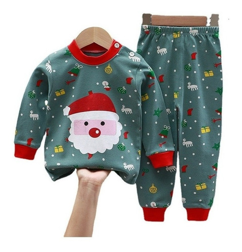 Conjunto De Ropa Navidad Para Pijamas De Bebé De 1 A 3 Años