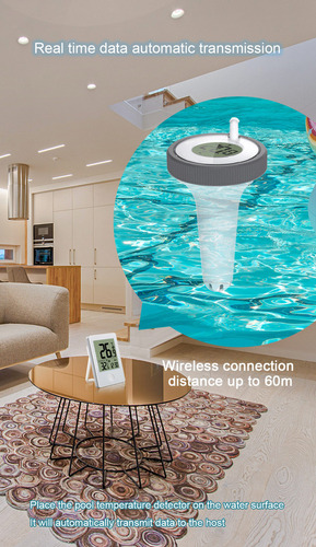 Termómetro Digital Flotante Para Piscina