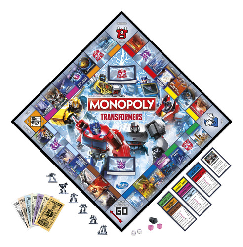 Juego De Mesa Monopoly Transformers Edition Para 26 Jugadore