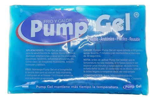 Almohadilla De Gel Frio Calor 15 Cm X 24 Cm Pump Gel