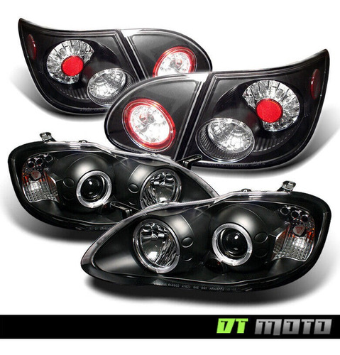 Par Faros Negro Interior Led Toyota Corolla S 2007 1.8l