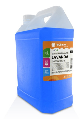 Limpiador Desinfectante Y Perfumador Lavanda 5lt - Prolimpio