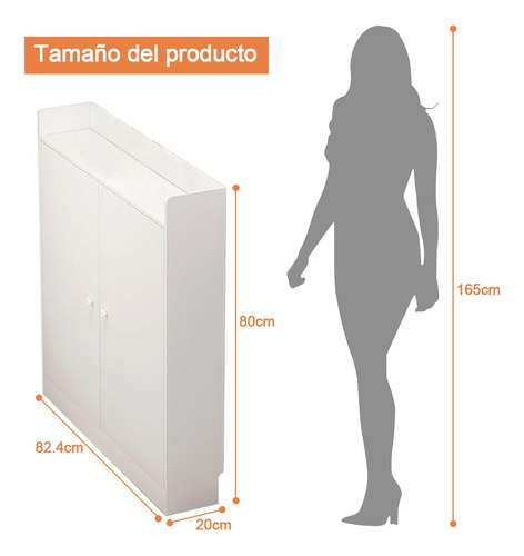 Madera Zapatera Moderna Blanca Entrada Inclinada 82cm Blanco