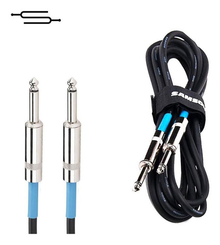 Cable Plug 3 Metros Samson Neutrik Guitarra Bajoteclado Full