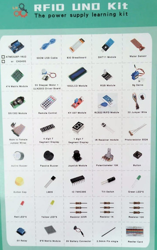 Imagen 4 de 6 de Kit Arduino Robotica Rfid Avanzado El Mas Completo