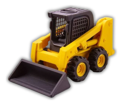 Minicargadora (skid Loader) En 12,5cm De Largo, Color Blanco