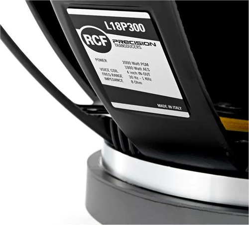 Bocina Mod Rcf L18p300 De 1000w Rms Color Negro