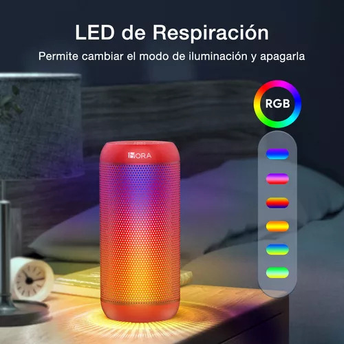 Bocina Bluetooth Speaker Altavoz Inalámbrico Portátil Con Le