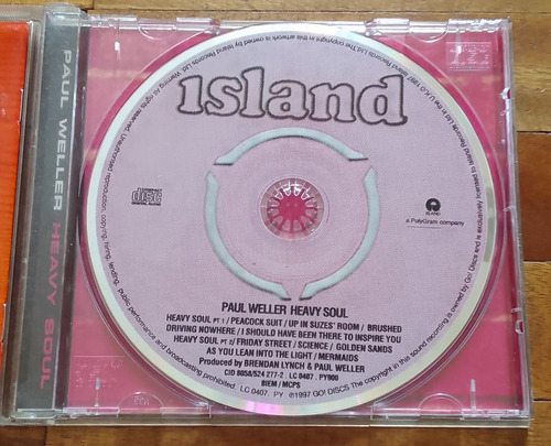 Paul Weller - Heavy Soul / Europeo / Cd Estándar (Usado)