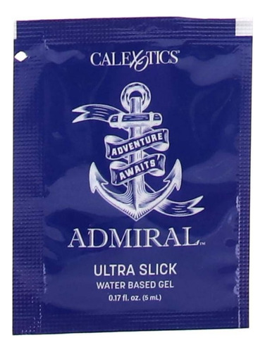 Lubricante Ultraslick Lube Resbaladizo Base Agua Admiral 2pz