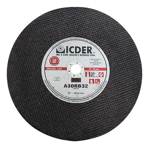 10 Discos De Corte 2 Telas 14 Pol X 1/8 X 1 Icder