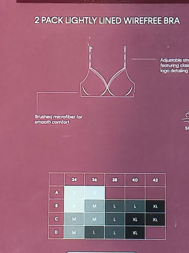 Brasier Calvin Klein 2 Piezas Lightly Lined Wirefree Bra