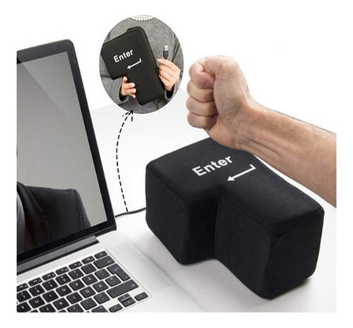 Tecla Gigante Antiestrés Enter Con Usb