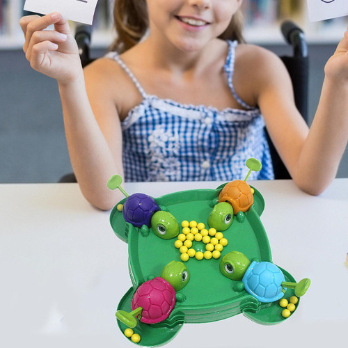 Juego De Tortuga Hambrienta, Juguete De 108 Frijoles