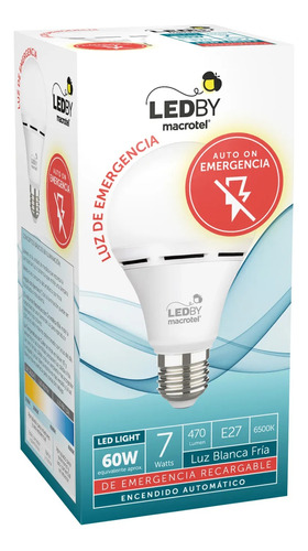 Ampolleta Led De Emergencia A60 7w Macrotel Lb-a60el5