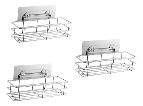 Estante De Acero Inoxidable Para Baño Y Cocina Sin Perforaci