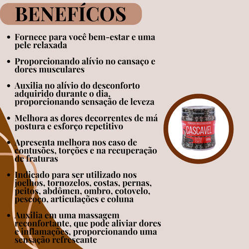Kit 24 Pomada Massageadora Cascavel Extra Forte Atacado 200g Fragrância Mentol