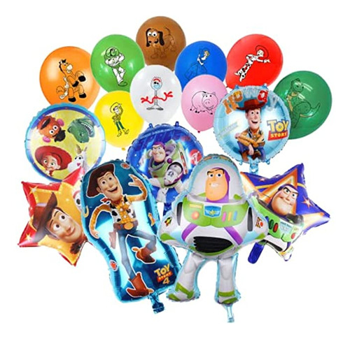 Juego De 25 Globos De Suministros De Fiesta De Juguete, Glo