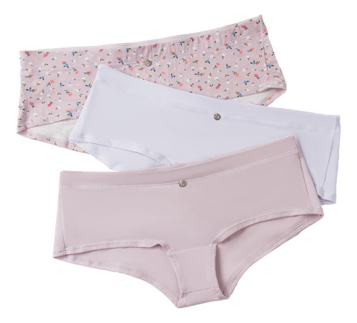 Lili Pink Panty Hipster En Algodón X3 337 Panty Paqx3 Tl Neg