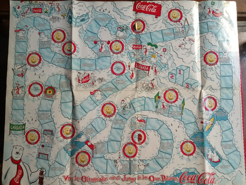 Lámina Póster Olimpíadas 2004 Coca Cola Osos Polares C (Usado)