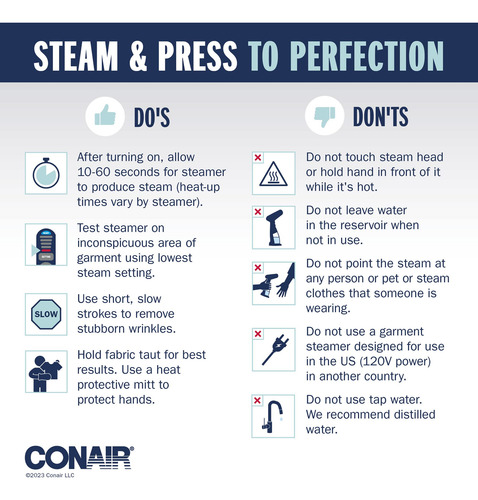 Portátil Conair Steam, Color Blanco